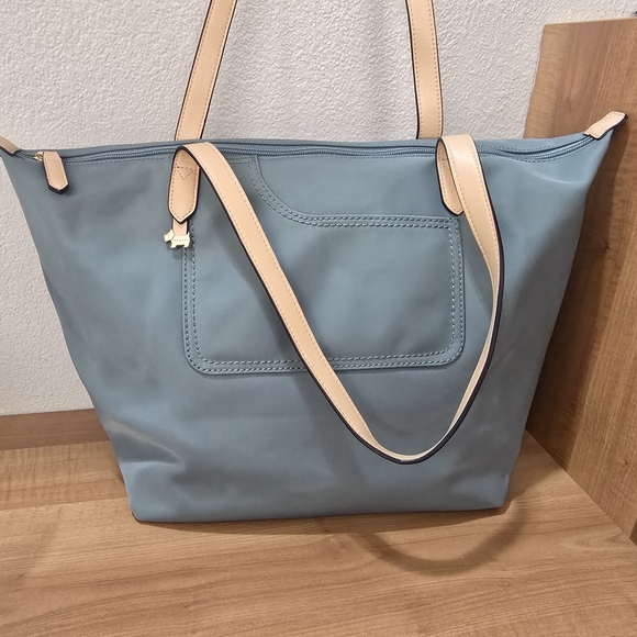 RADLEY LONDON Blue and Tan Tote Bag - Picture 6 of 14